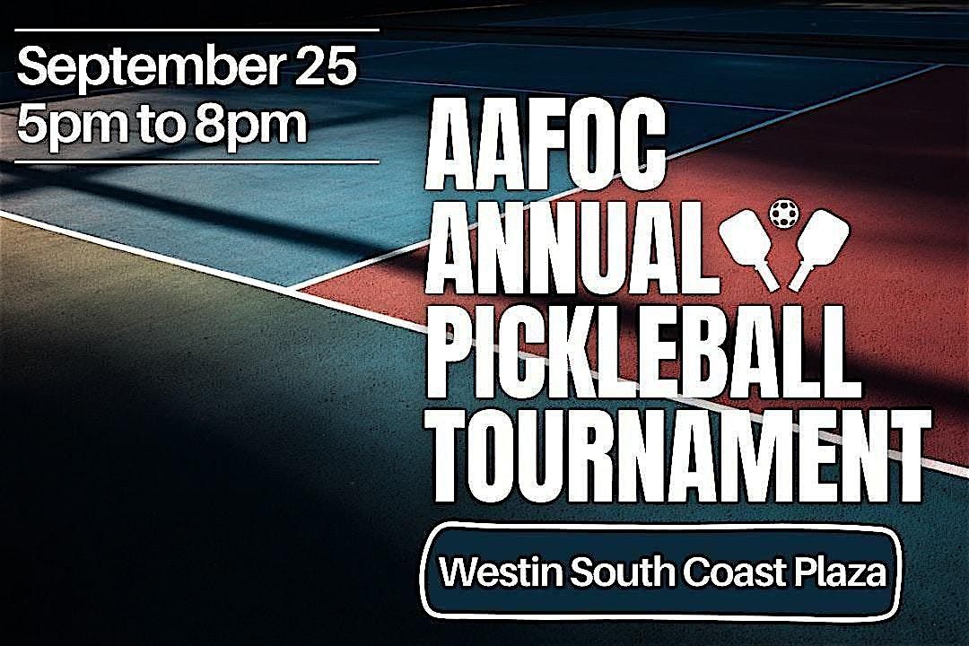 2nd Annual AAF Pickleball Tournament