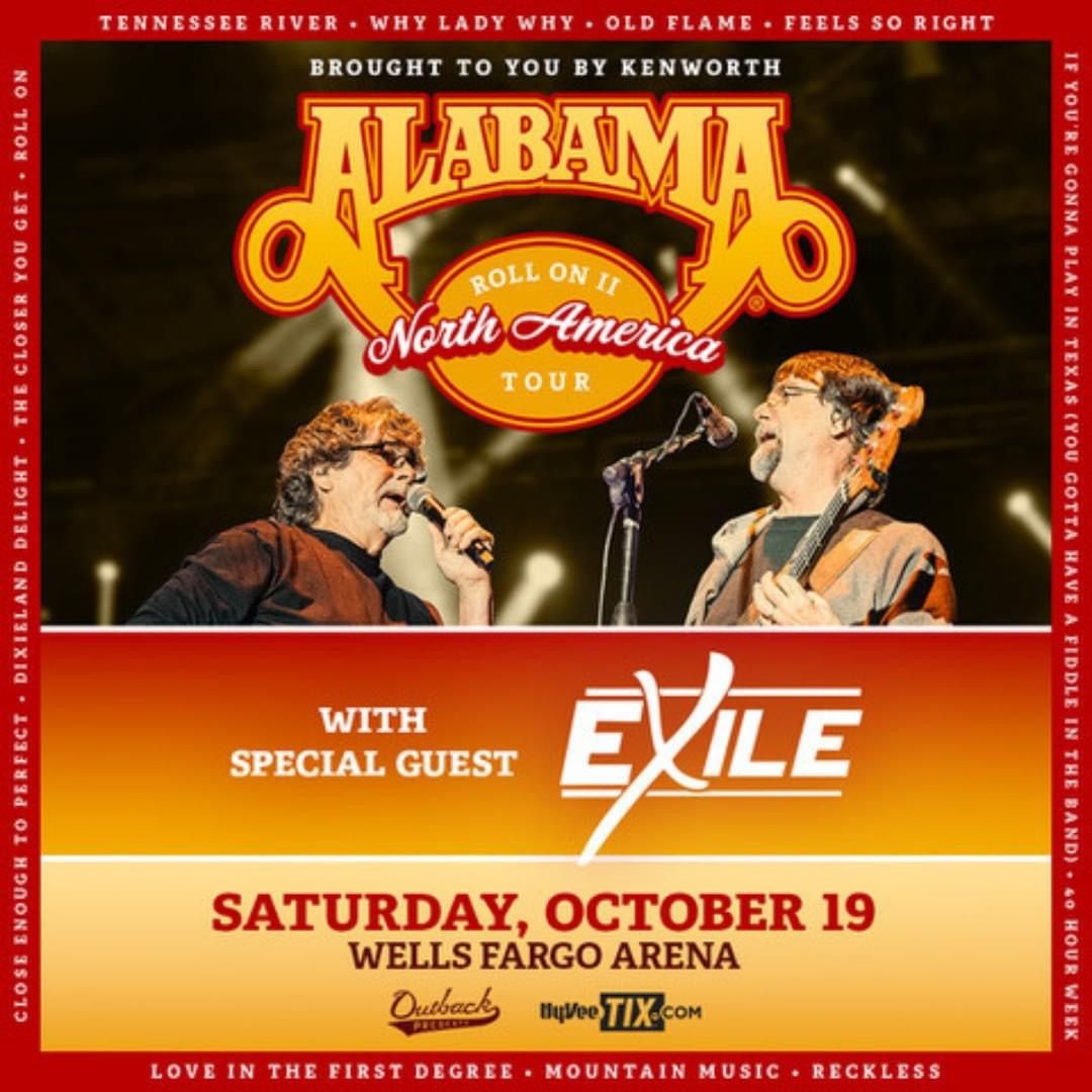 Alabama & Exile in Des Moines, IA-10\/19\/24