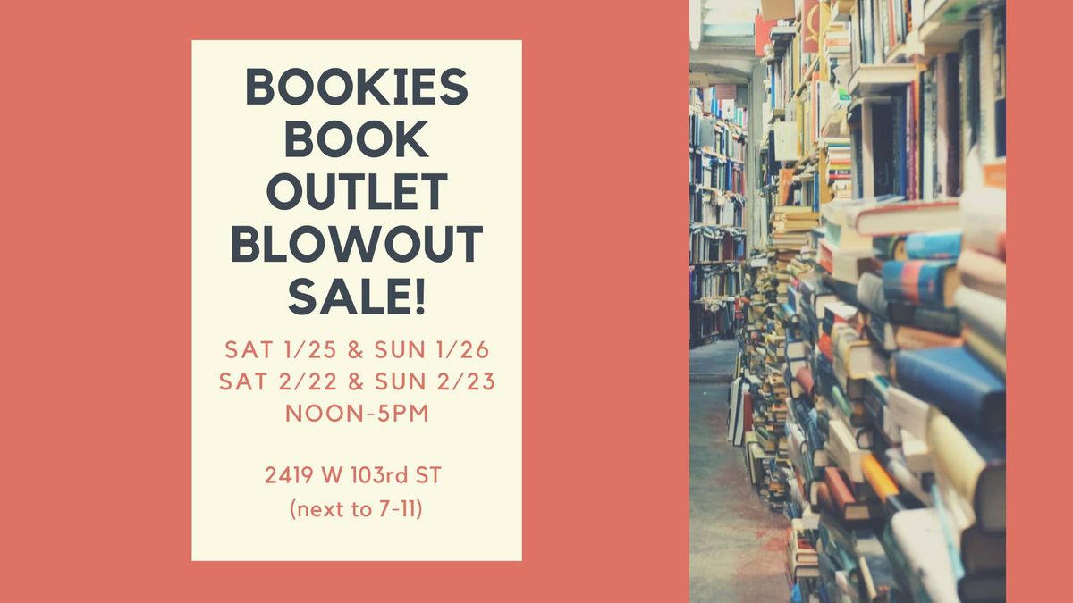 Book Outlet Sale! (Old Bookie's Location)