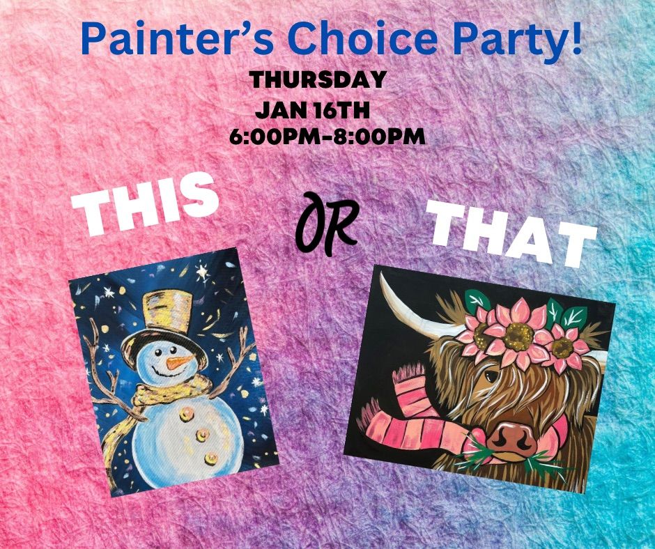 New year Winter Paint Party- Jan 16th