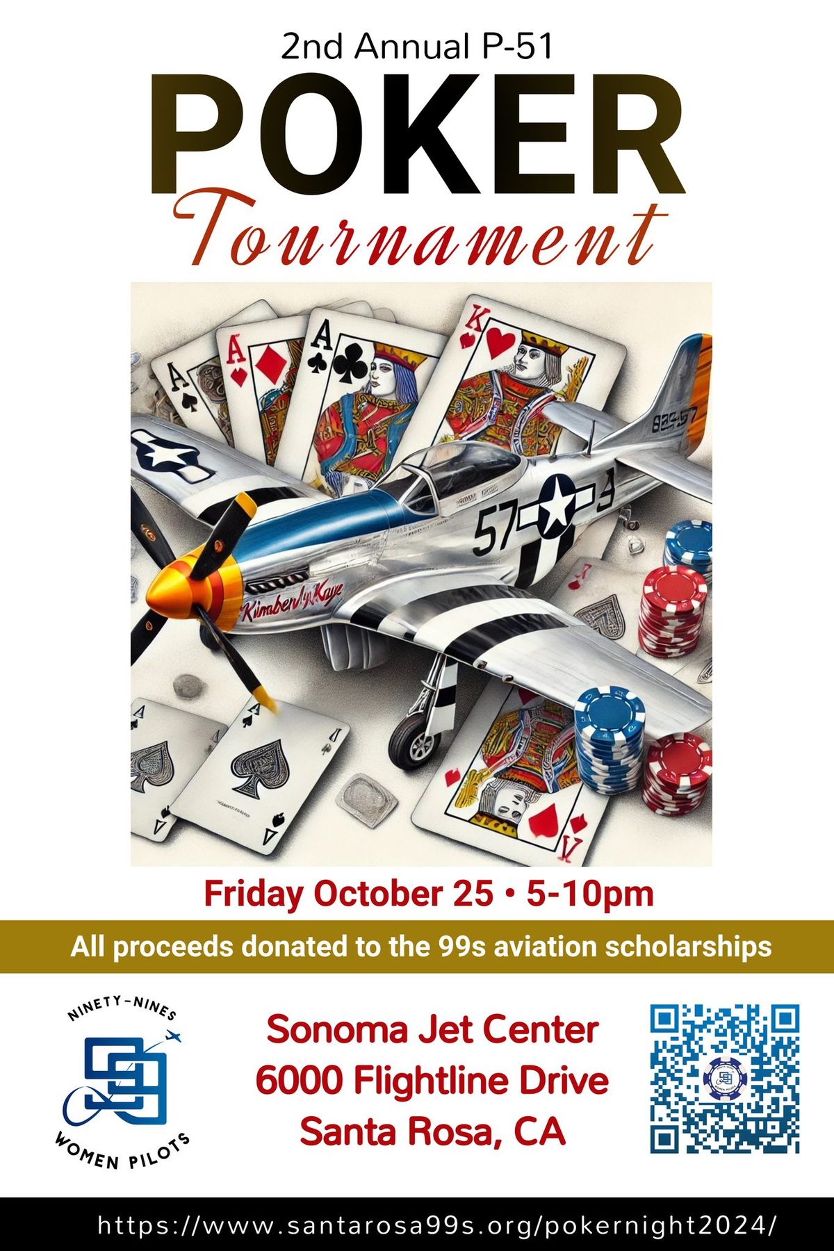 Santa Rosa 99s Poker Tournament and Silent Auction