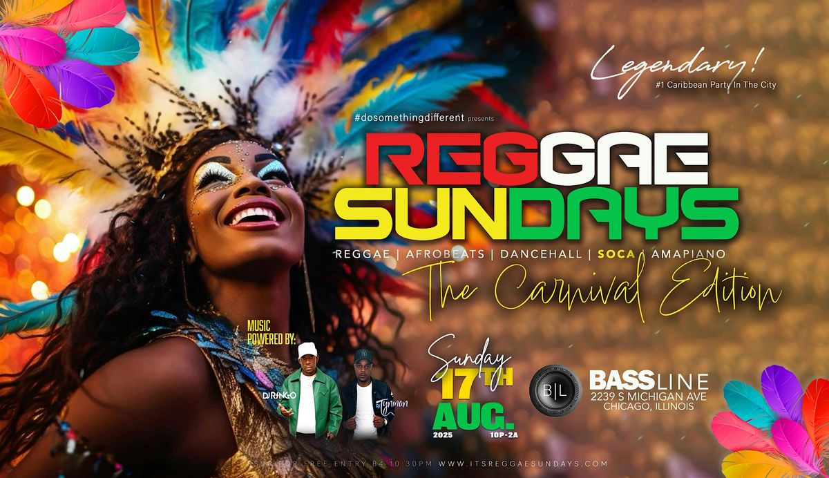 REGGAE SUNDAY: The #1 Caribbean Party In The City