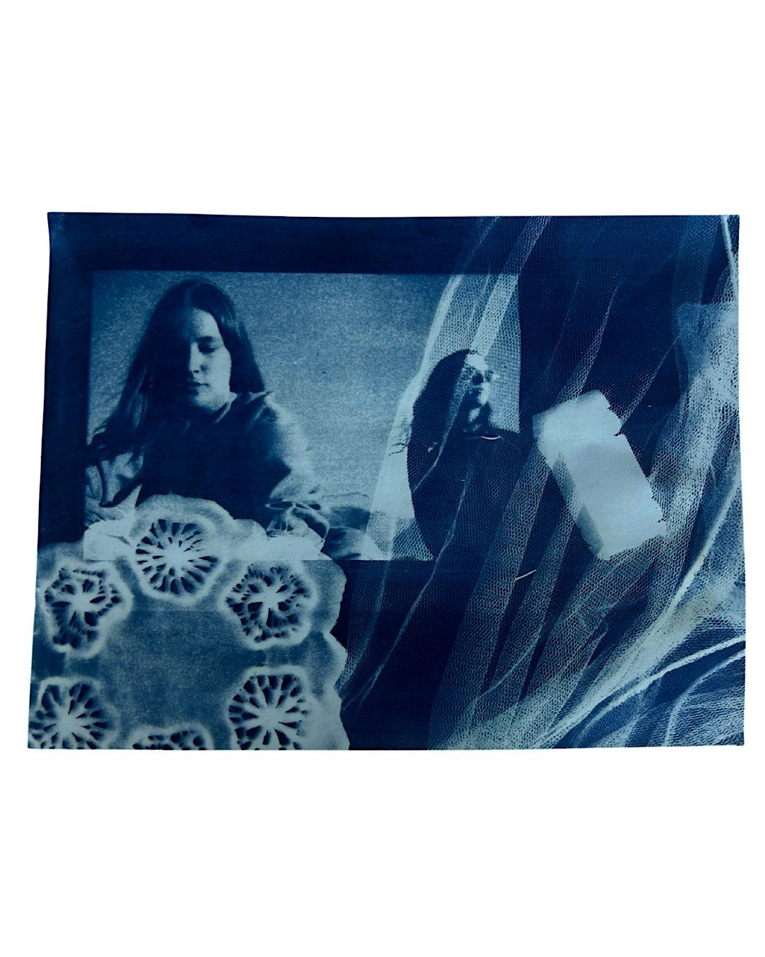 Cyanotype Printing with Wrinkle Ceramics