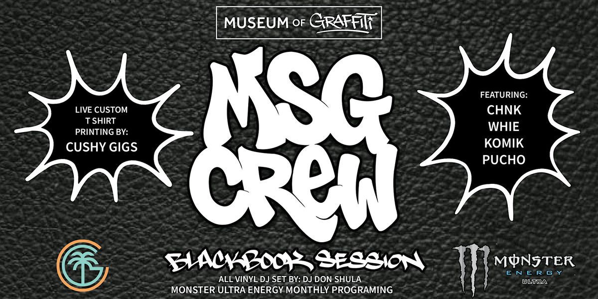 MSG Black Book Night at Museum of Graffiti