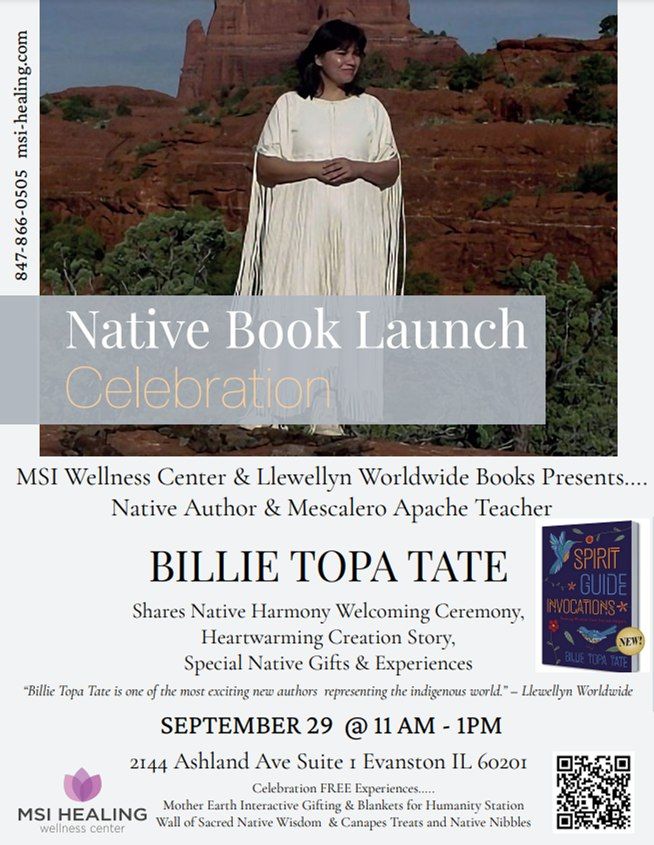 Native Book Launch Celebration \ud83c\udf1f Featuring, Billie Topa Tate