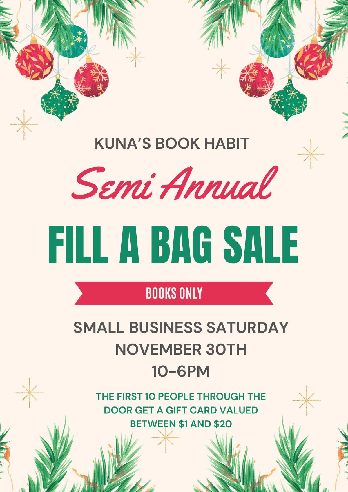 Semi Annual Fill A Bag Sale