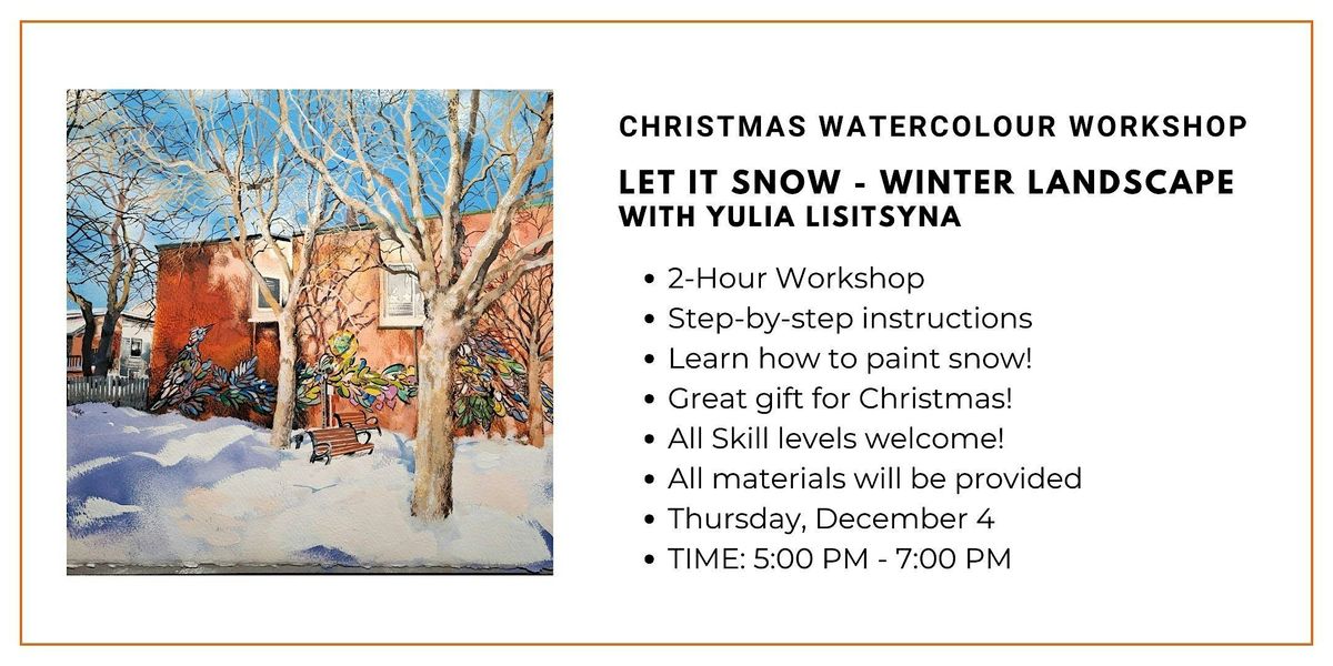Christmas Watercolour Workshop: Winter Landscape with Yulia Lisitsyna