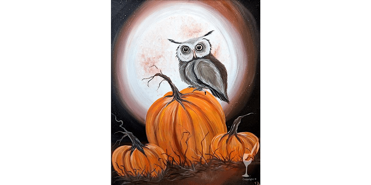 Pumpkin Owl - Paint and Sip in Houston | Classpop!\u2122