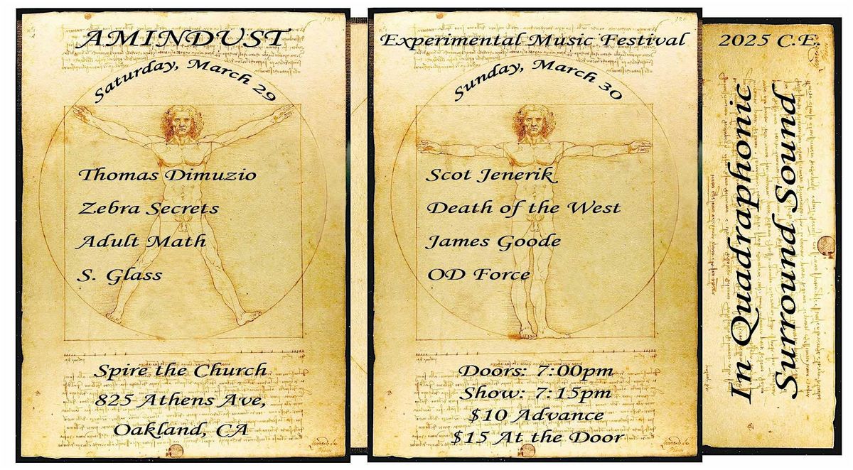 AMINDUST 2025 EXPERIMENTAL QUADROPHONIC MUSIC FESTIVAL-2-Nights