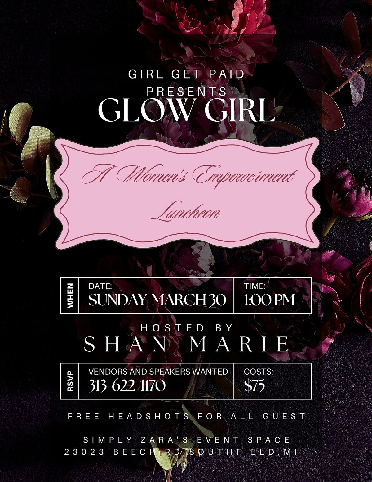 Glow Girl Women's Empowerment Luncheon