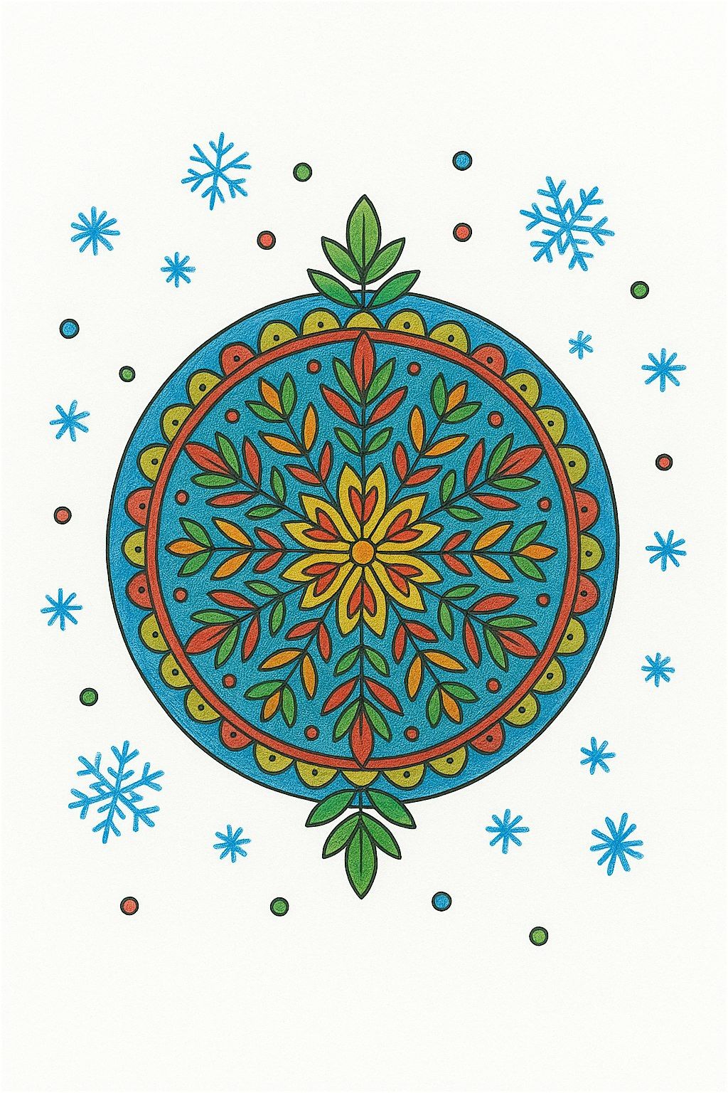 Workshop Mandala tekenen (kersteditie)