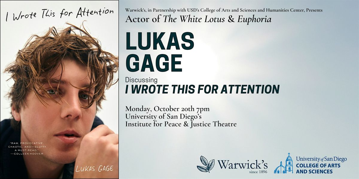 Lukas Gage discussing I WROTE THIS FOR ATTENTION