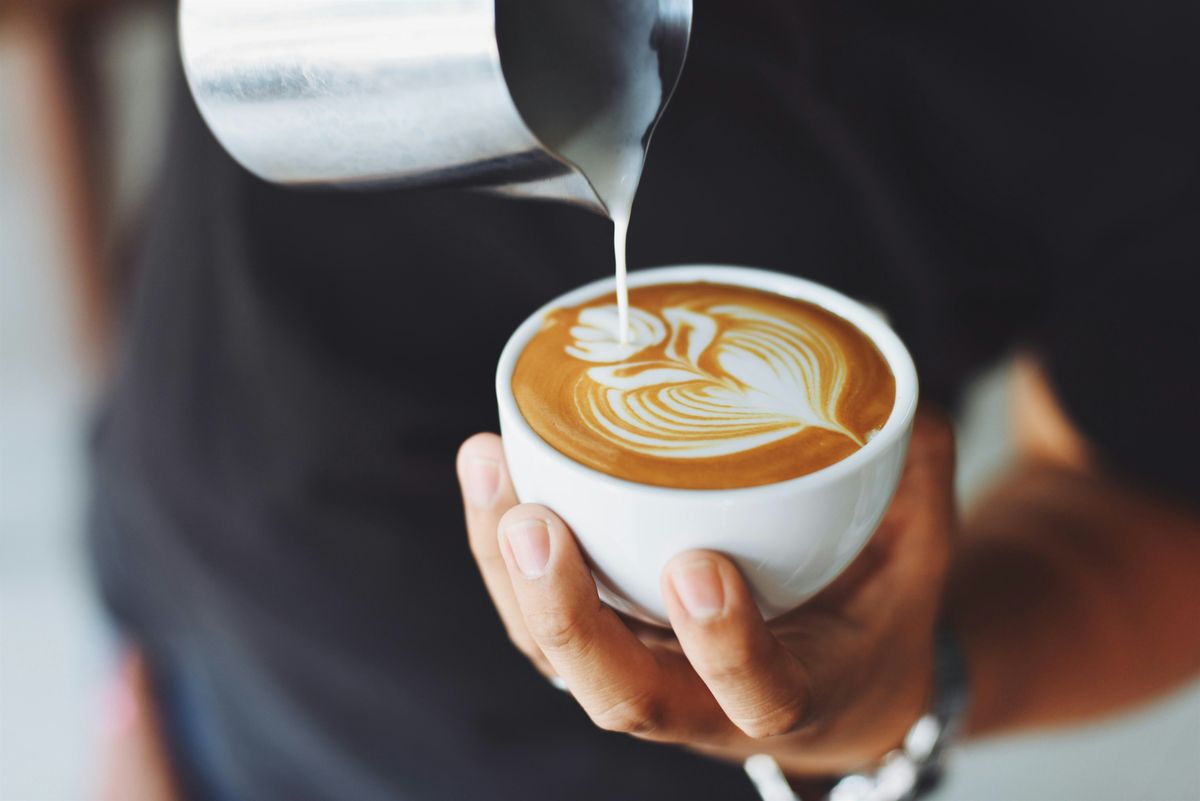 Intro to Latte Art  Class on Valentine's Day <3