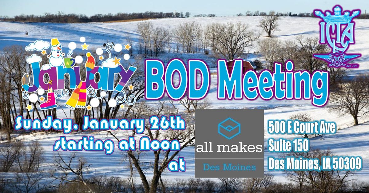 January BOD Meeting