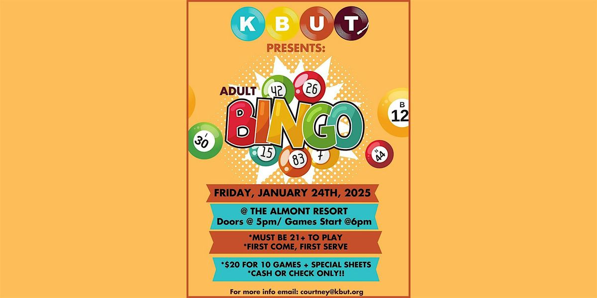 KBUT Adult Bingo