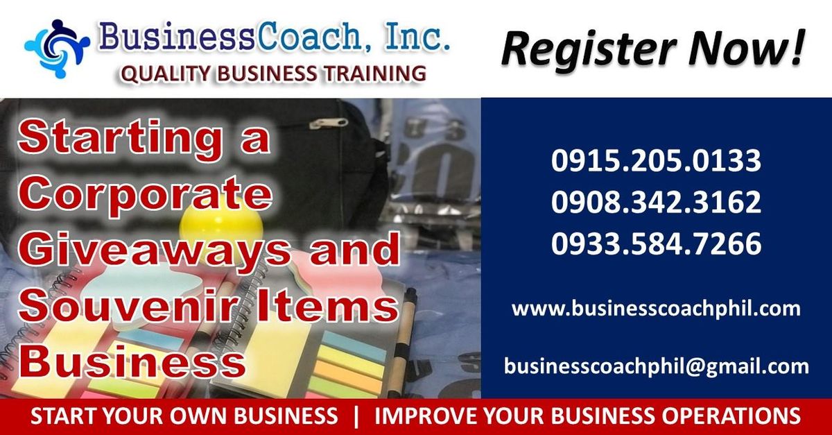 Starting a Corporate Giveaways and Souvenir Items Business