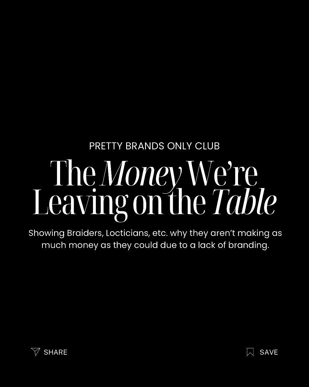 Money We\u2019re Leaving on the Table