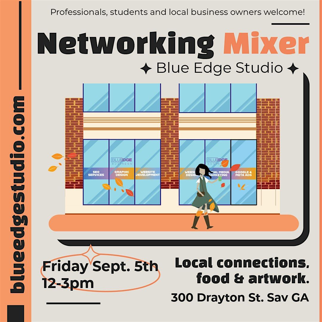 Sept. Networking Mixer \u2014 Blue Edge Studio Downtown Savannah, GA