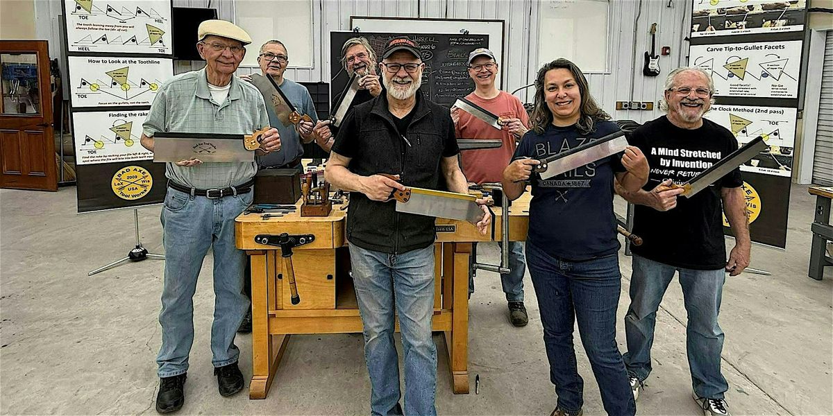 SawSharp's 8-12 June 2026 Saw Sharpening & Maint. Seminar $500 Down Payment