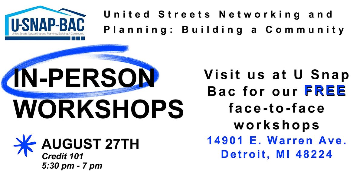 In-Person Credit 101 Workshop