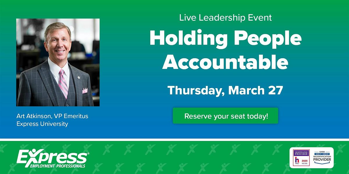 Holding People Accountable