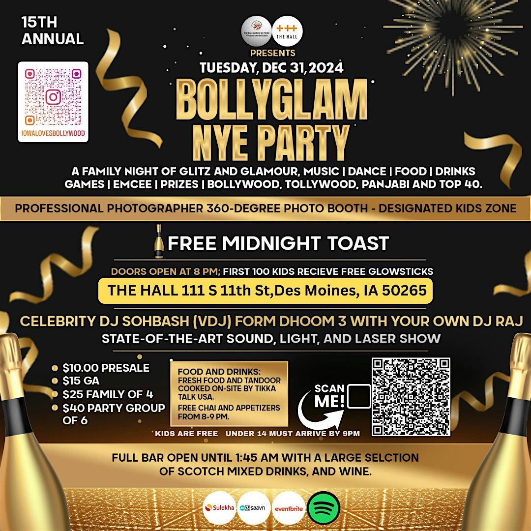 BollyGLam NYE 2025: 15th Annual Celebration