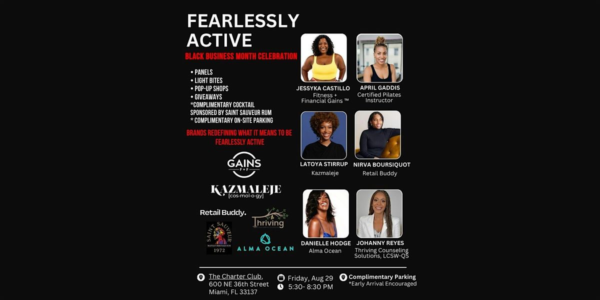 Fearlessly Active Interactive Panel + Mixer led by Expert Entrepreneurs
