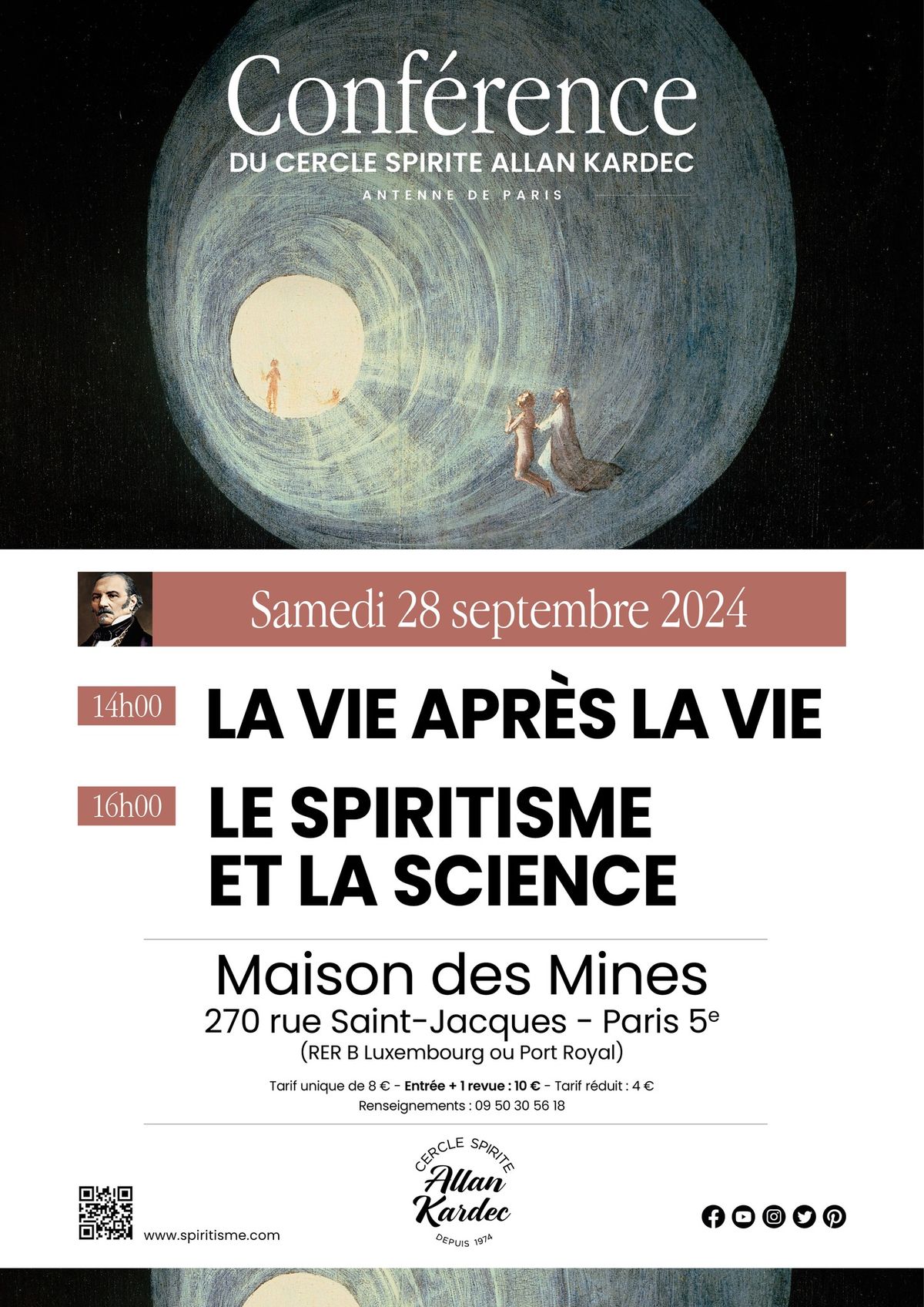 ANTENNE DE PARIS - CERCLE SPIRITE ALLAN KARDEC - 