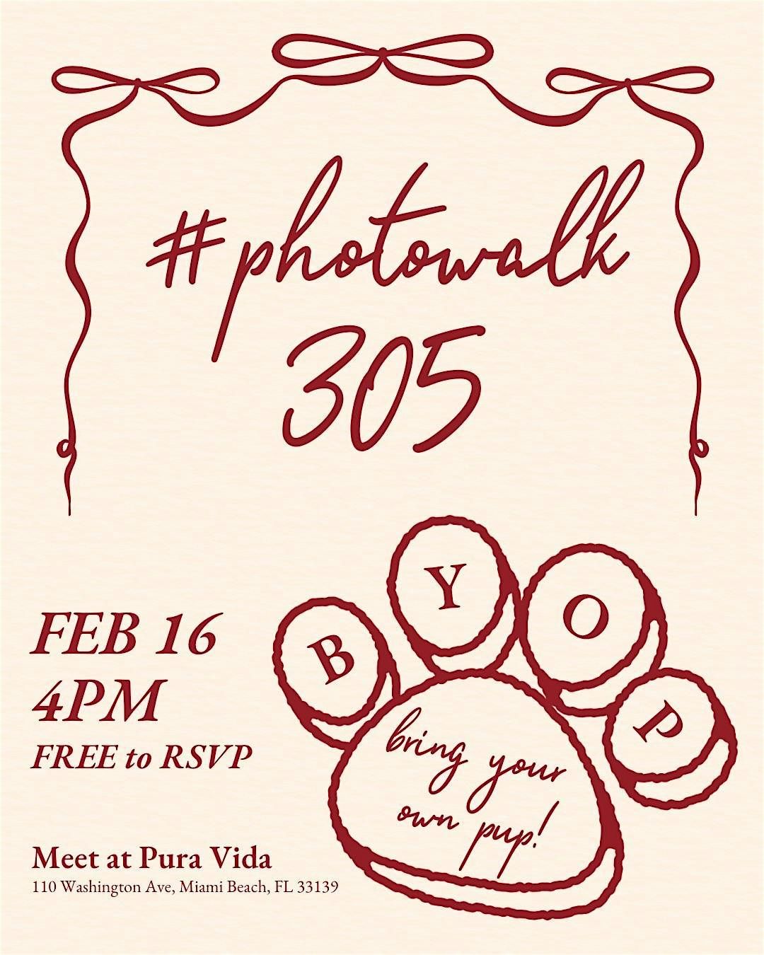 Bring Your Own Pup to #Photowalk305!