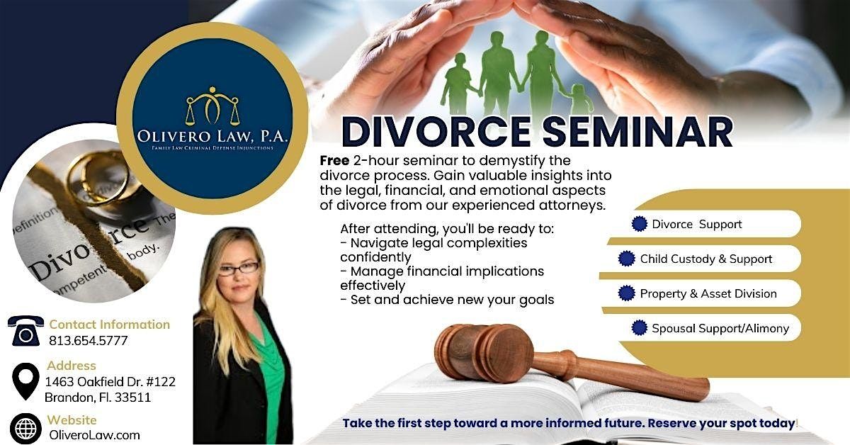 Navigating Divorce - A Comprehensive Seminar Empowering You!