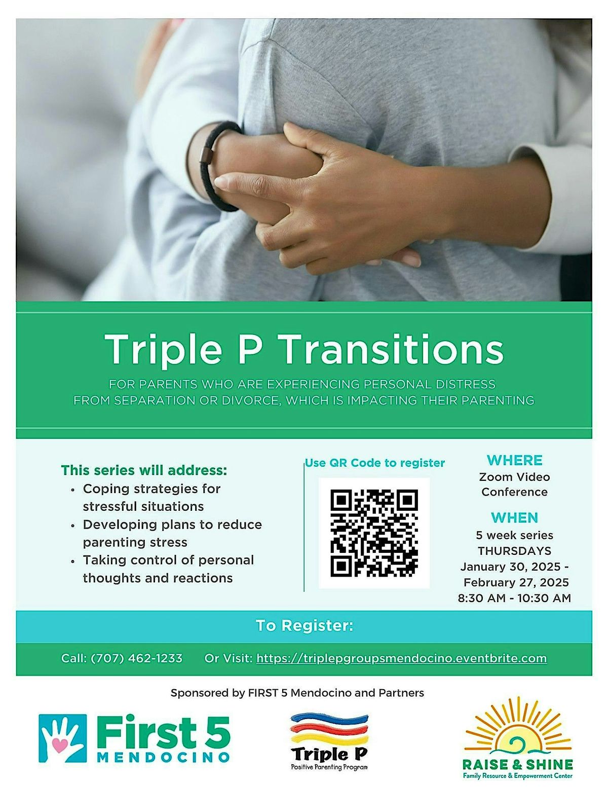 Family Transitions Triple P-Video Conference [Jan 30 - Feb 27, 2025]