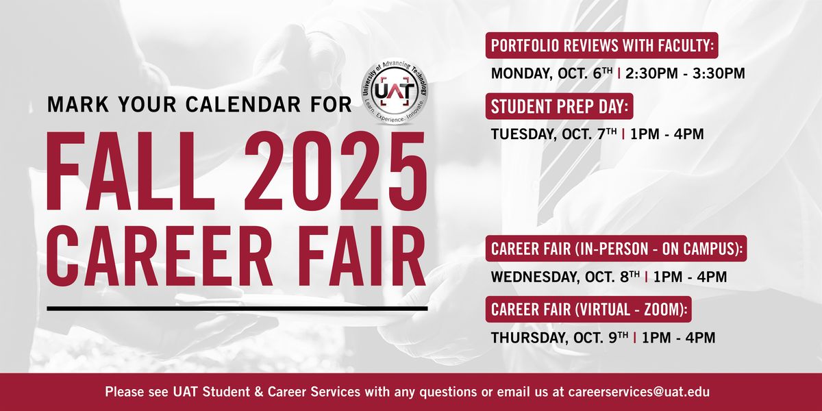 UAT Fall 2025 Student Prep & Career Fair