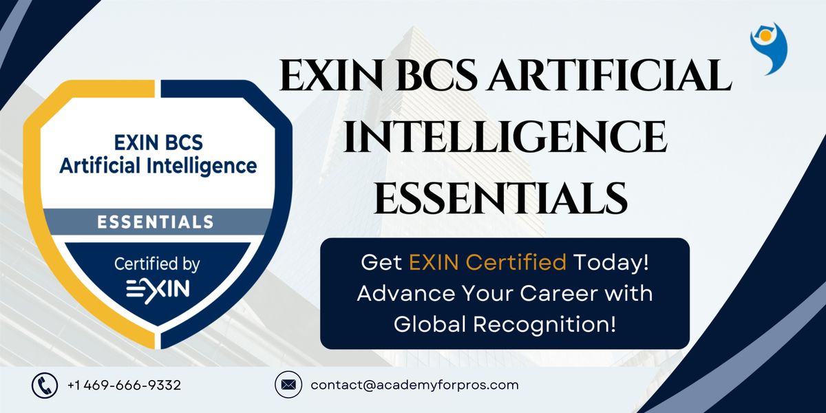 EXIN BCS Artificial Intelligence Essentials Training in  Philadelphia, PA