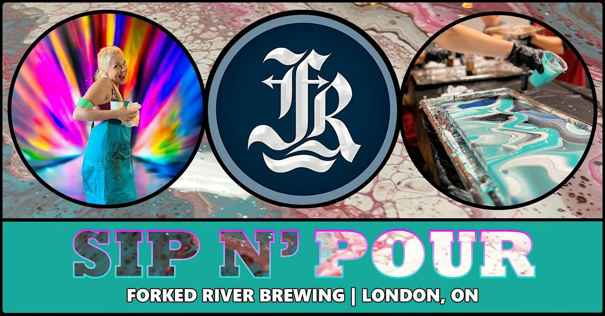 Acrylic Pour Workshop at Forked River Brewing | LONDON