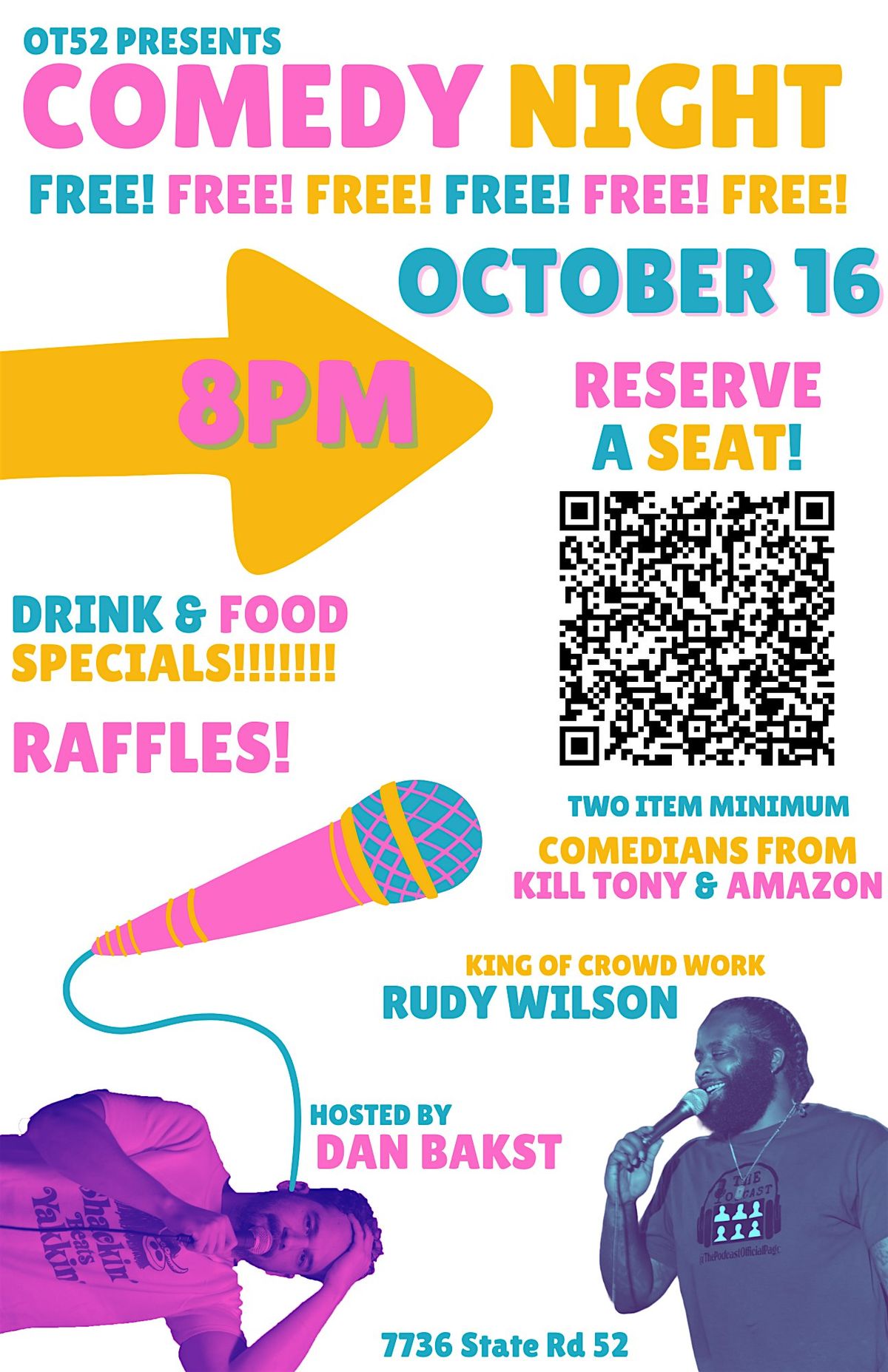 Comedy Night @ OT52! FREE!!!!
