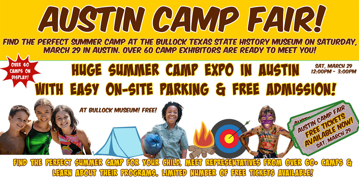 Austin Camp Fair at the Bullock State Texas History Museum