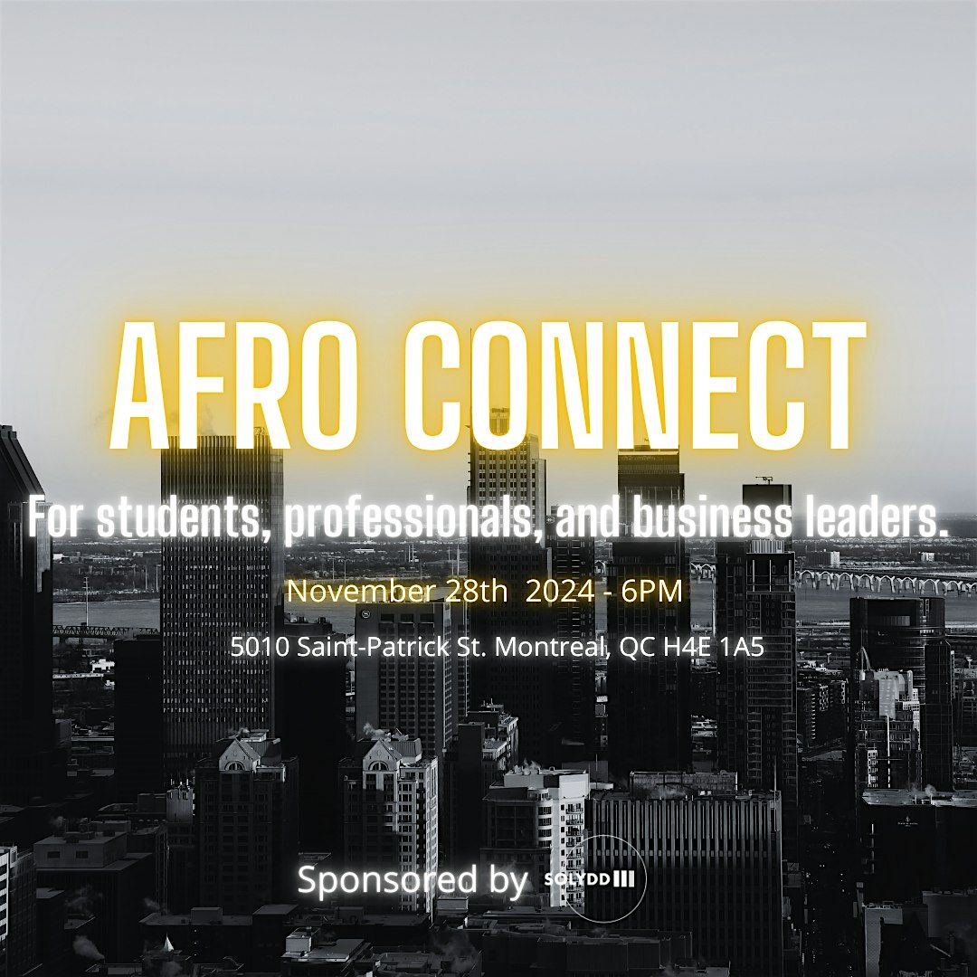 Afro Connect: Collaboration and Networking | R\u00e9seautage