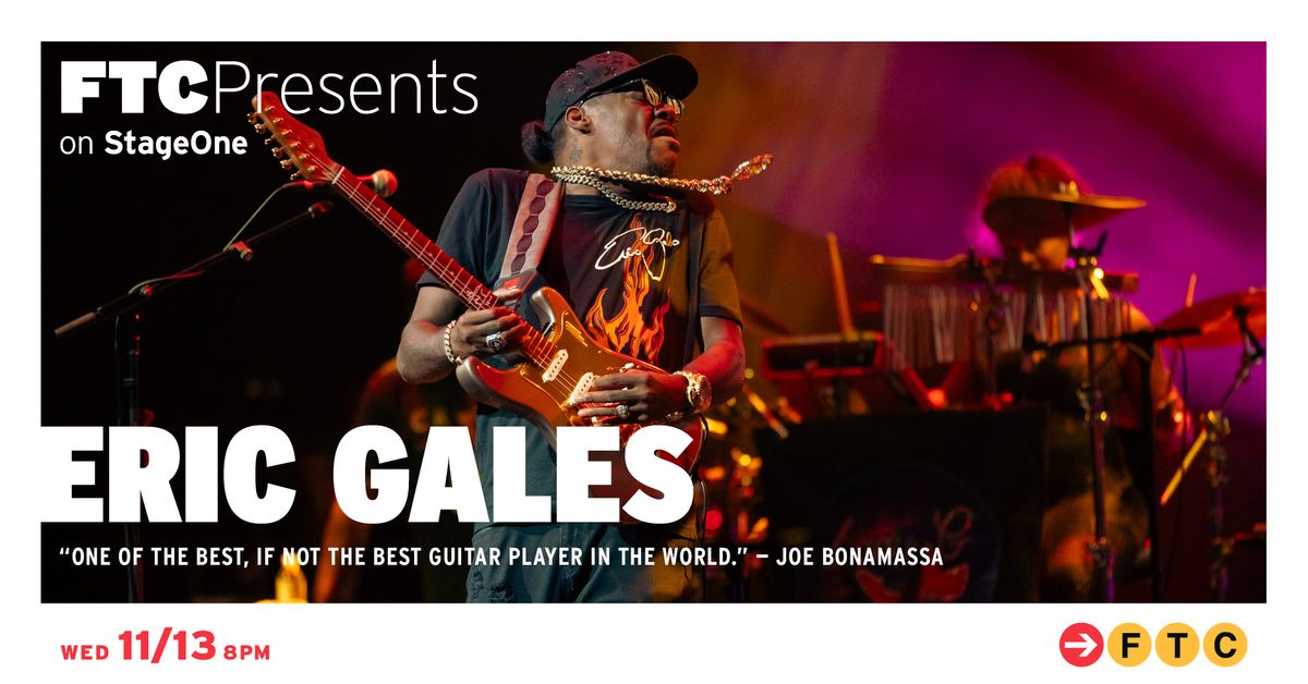 Eric Gales \u2022 Fairfield, CT \u2022 StageOne