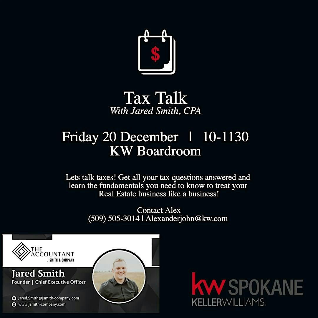 Tax Talk - With Jared Smith, CPA