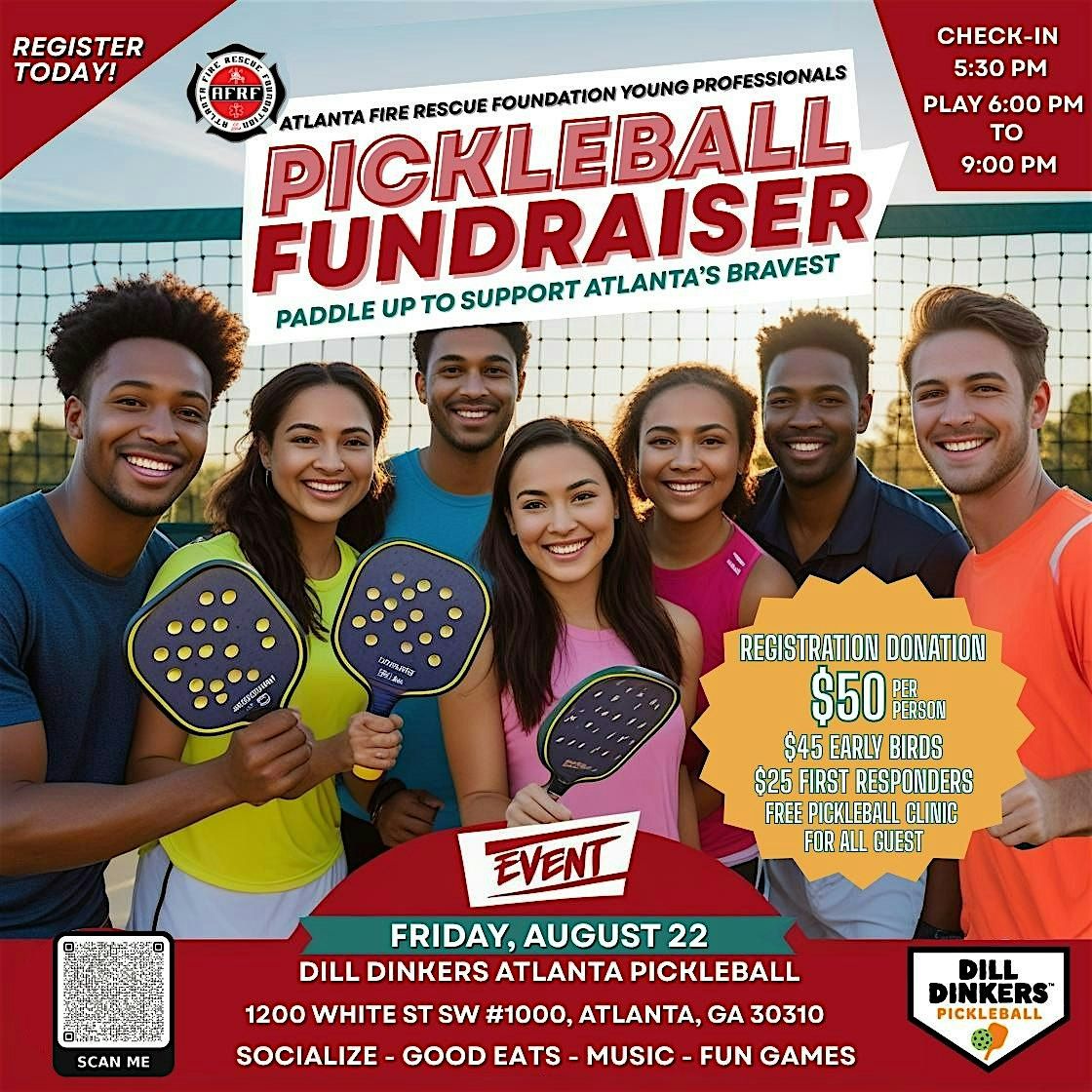 AFRF YOUNG PROFESSIONALS PICKLEBALL FUNDRAISER