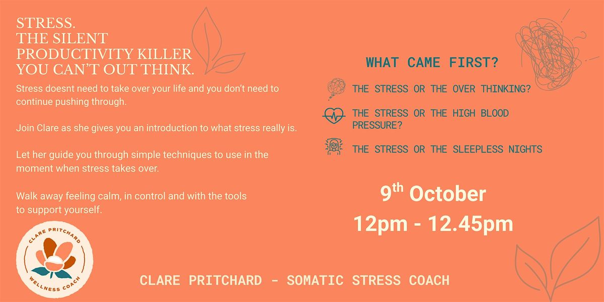 Stress Clinic with Clare Pritchard \u2013 Free Workshop