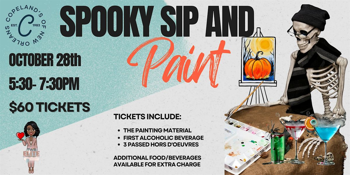 Spooky Sip & Paint at Copeland's!