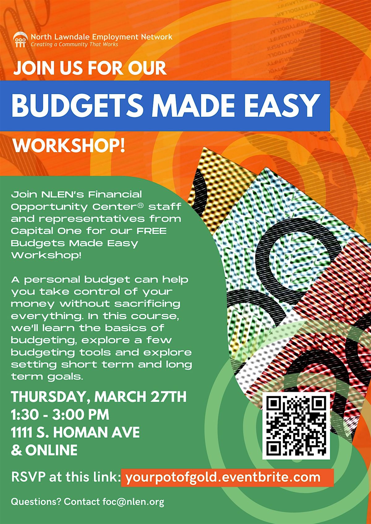 Budgets Made Easy: NLEN Budget & Savings Workshop with Capital One!