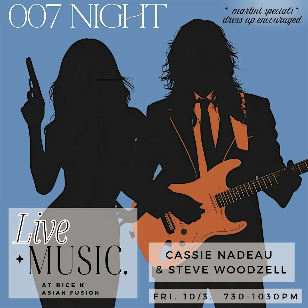 007 Martini Night with Live Music @ Rice K - FREE SHOW -