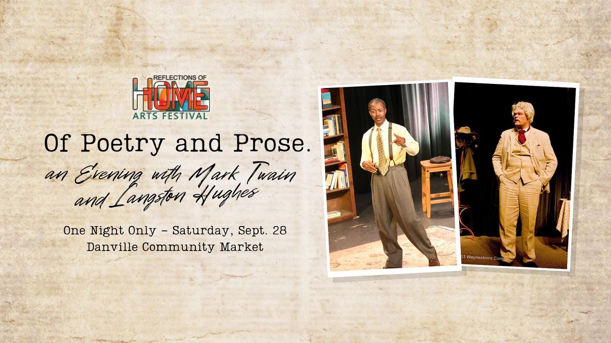 Of Poetry and Prose; an Evening with Mark Twain and Langston Hughes