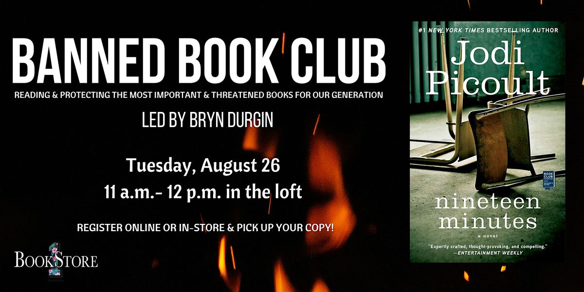 The Banned Book Club "Nineteen Minutes" by Jodi Picoult
