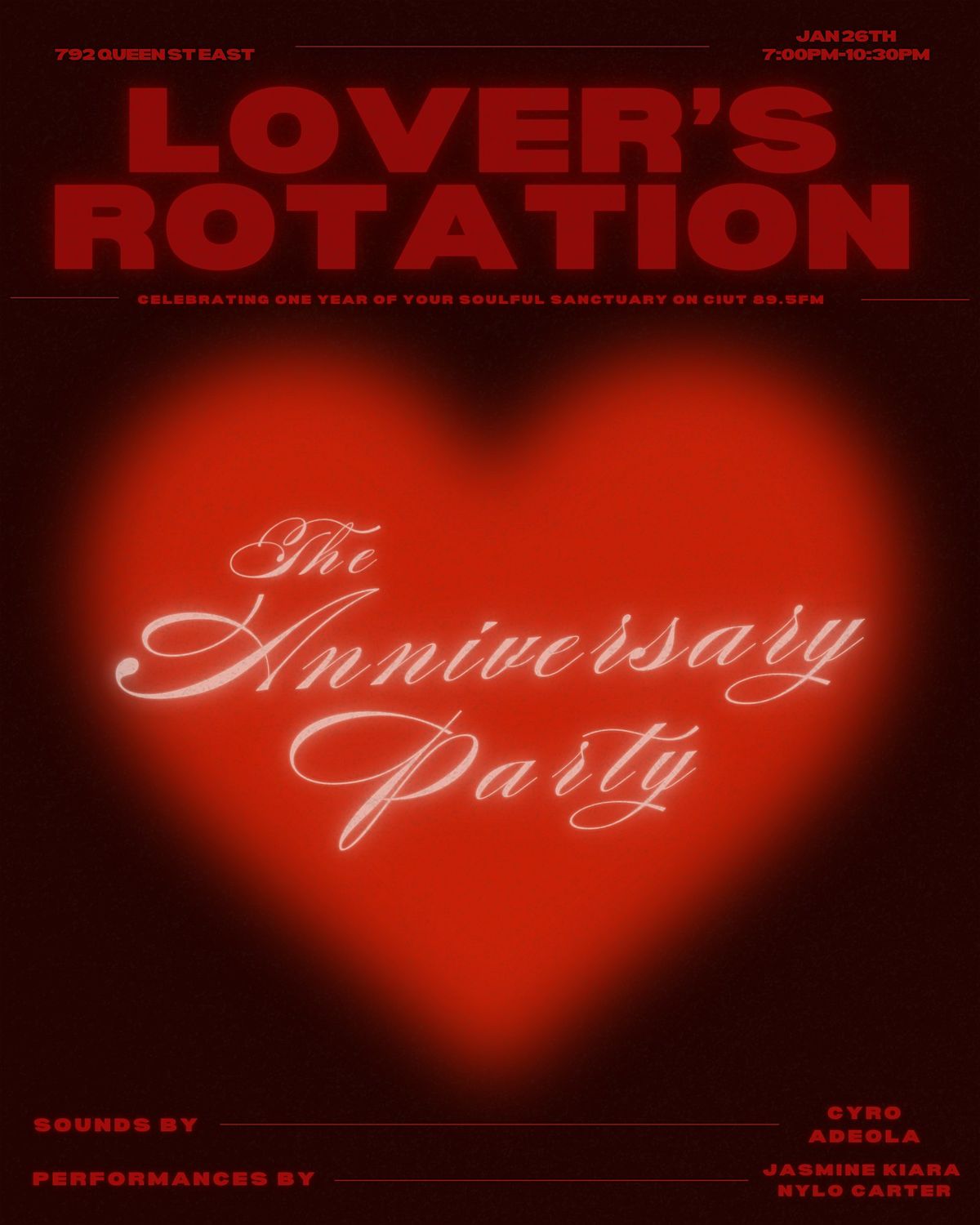 Lover's Rotation: The Anniversary Party