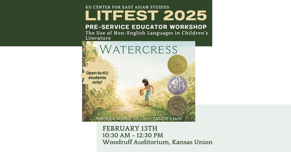 LITFEST 2025, Preservice Educator Workshop