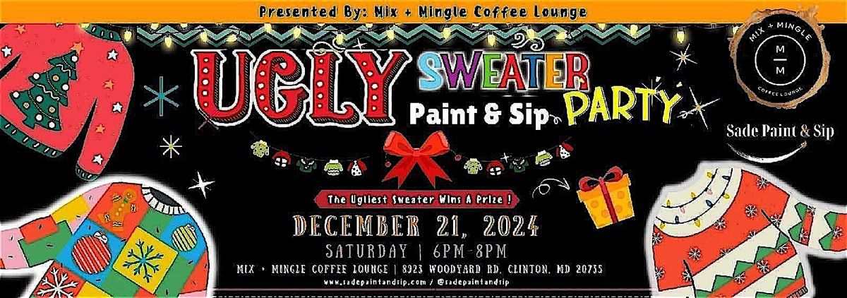 Sade Paint & Sip Christmas Sweater Paint Party!