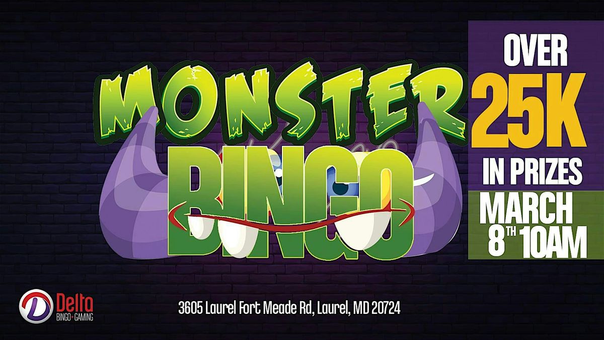 Monster Bingo March 2025